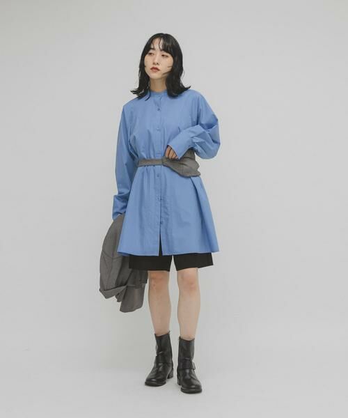 KBF / ケービーエフ ワンピース | WIDEフレアミニシャツワンピース | 詳細14