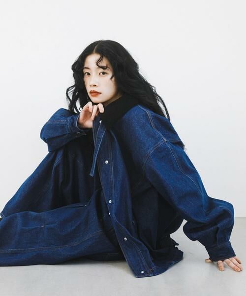 KBF / ケービーエフ ブルゾン | 2WAYカラーデニムブルゾン | 詳細1