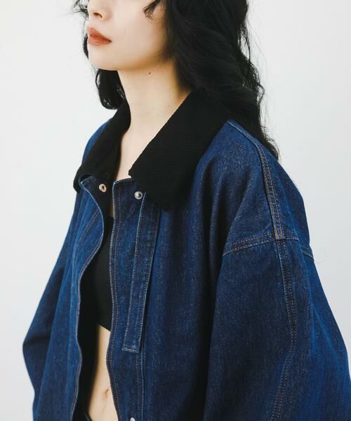 KBF / ケービーエフ ブルゾン | 2WAYカラーデニムブルゾン | 詳細2