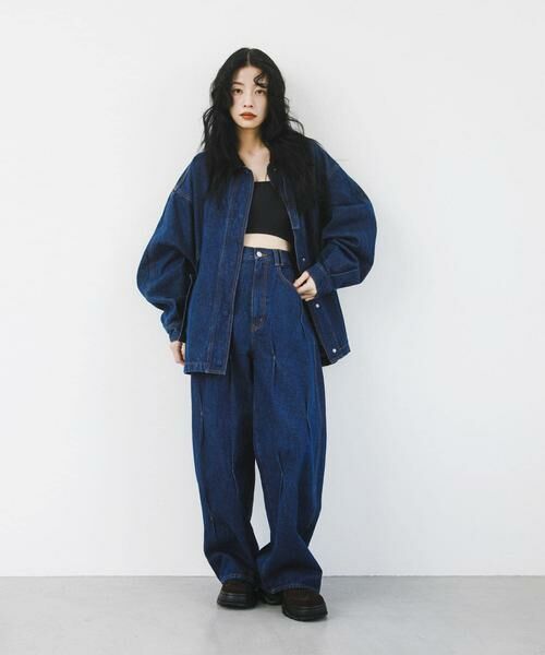 KBF / ケービーエフ ブルゾン | 2WAYカラーデニムブルゾン | 詳細6