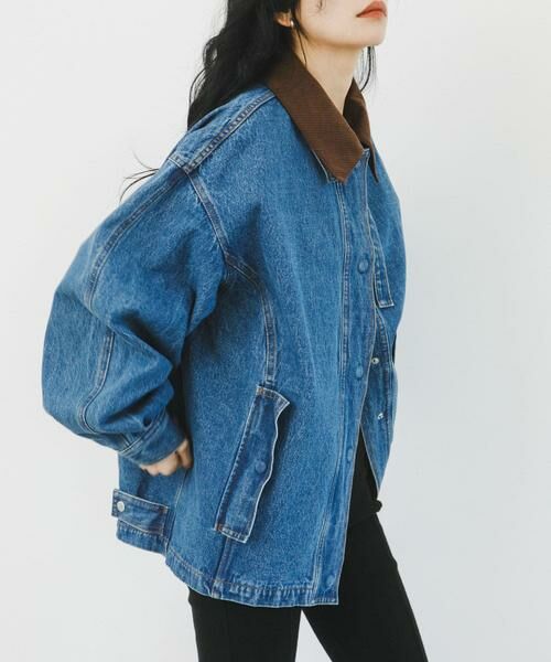 KBF / ケービーエフ ブルゾン | 2WAYカラーデニムブルゾン | 詳細13