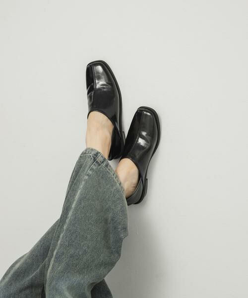 KBF / ケービーエフ シューズ | センターステッチスクエアトゥスライドシューズ | 詳細6