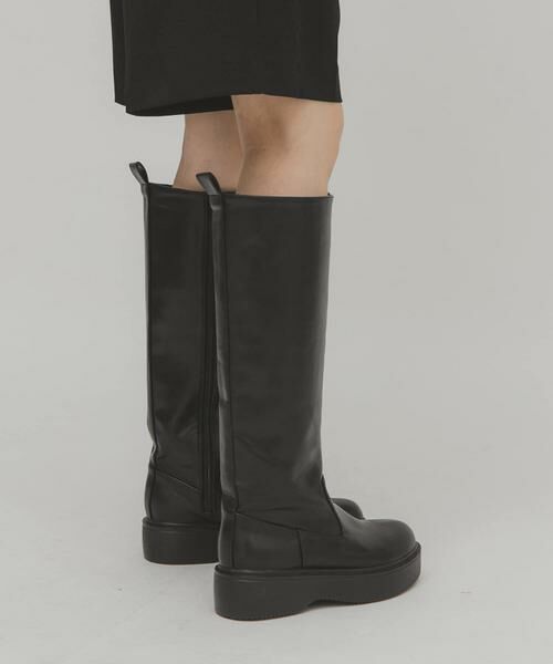 KBF / ケービーエフ ブーツ(ショート丈) | プラットフォームロングブーツ(ブラック)
