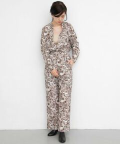 KBF / ケービーエフ サロペット・オールインワン | townプリントジャンプスーツ∴