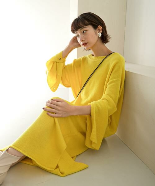 KBF / ケービーエフ ワンピース | 2WAYボタンスリーブニットワンピース∴ | 詳細5