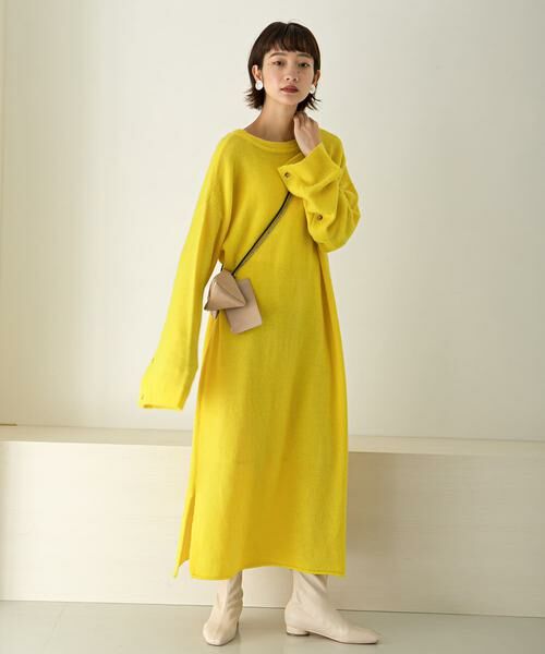 KBF / ケービーエフ ワンピース | 2WAYボタンスリーブニットワンピース∴ | 詳細6