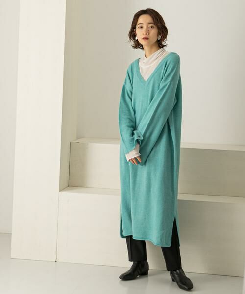 KBF / ケービーエフ ワンピース | 2WAYボタンスリーブニットワンピース∴ | 詳細9