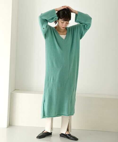 KBF / ケービーエフ ワンピース | 2WAYボタンスリーブニットワンピース∴ | 詳細14