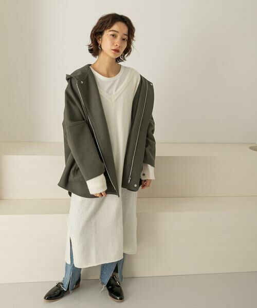 KBF / ケービーエフ ワンピース | 2WAYボタンスリーブニットワンピース∴ | 詳細17