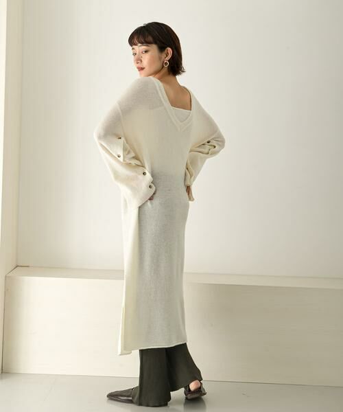 KBF / ケービーエフ ワンピース | 2WAYボタンスリーブニットワンピース∴ | 詳細22