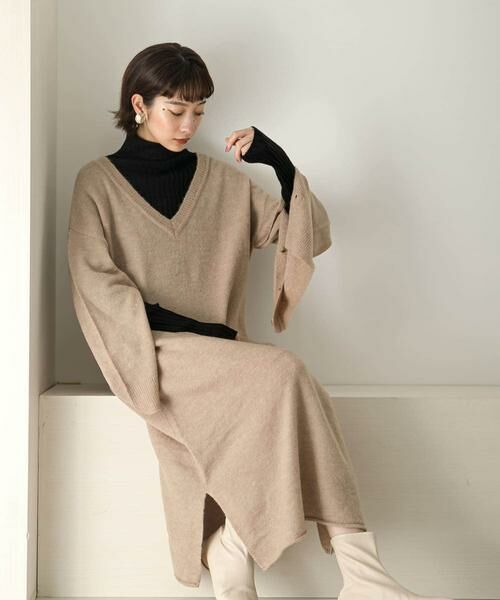 KBF / ケービーエフ ワンピース | 2WAYボタンスリーブニットワンピース∴ | 詳細27