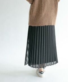 KBF / ケービーエフ スカート | シアーラッププリーツスカート