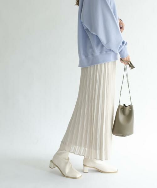 KBF / ケービーエフ スカート | シアーラッププリーツスカート | 詳細2