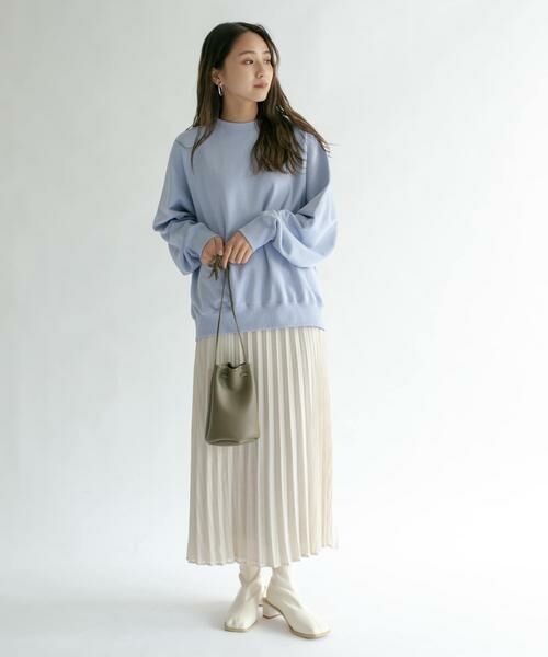 KBF / ケービーエフ スカート | シアーラッププリーツスカート | 詳細3
