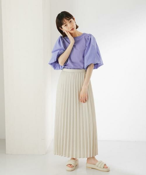 KBF / ケービーエフ スカート | シアーラッププリーツスカート | 詳細4