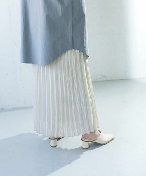 KBF / ケービーエフ スカート | シアーラッププリーツスカート | 詳細6