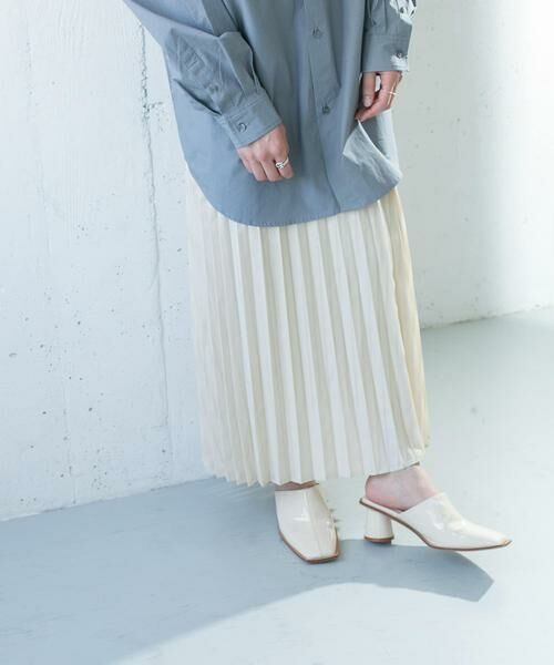 KBF / ケービーエフ スカート | シアーラッププリーツスカート | 詳細7