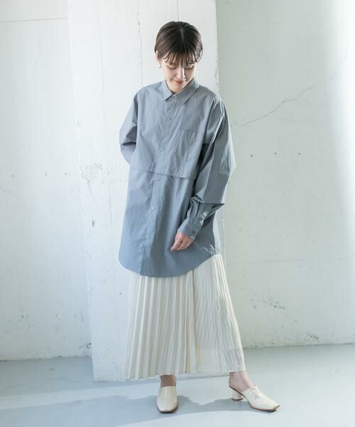 KBF / ケービーエフ スカート | シアーラッププリーツスカート | 詳細8