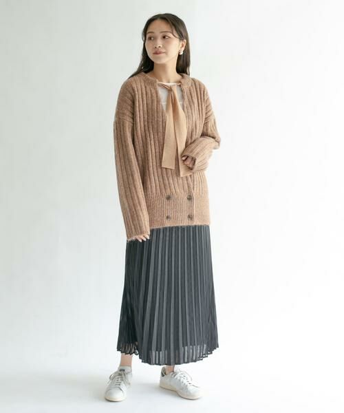 KBF / ケービーエフ スカート | シアーラッププリーツスカート | 詳細13