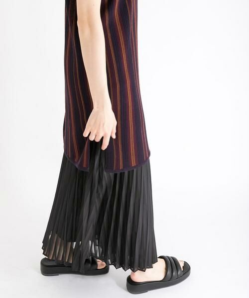 KBF / ケービーエフ スカート | シアーラッププリーツスカート | 詳細14