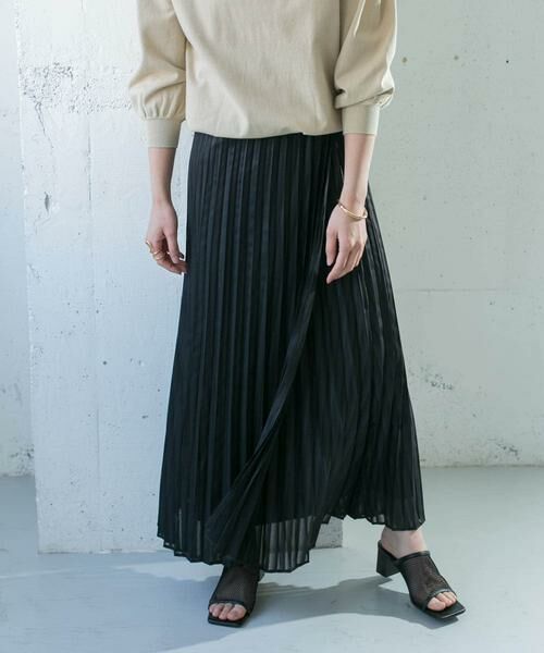 KBF / ケービーエフ スカート | シアーラッププリーツスカート | 詳細15