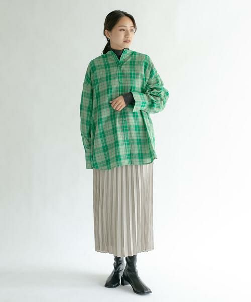 KBF / ケービーエフ スカート | シアーラッププリーツスカート | 詳細21