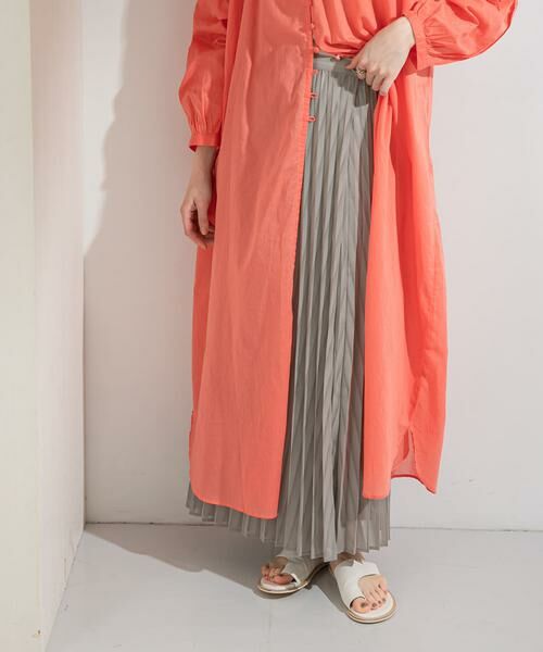 KBF / ケービーエフ スカート | シアーラッププリーツスカート | 詳細27