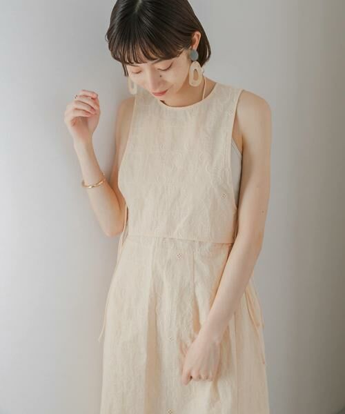 KBF / ケービーエフ ベスト | 刺繍サイドリボンベスト | 詳細1