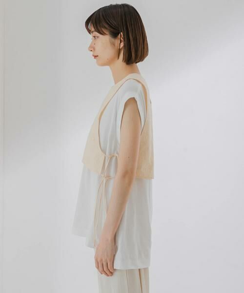 KBF / ケービーエフ ベスト | 刺繍サイドリボンベスト | 詳細5