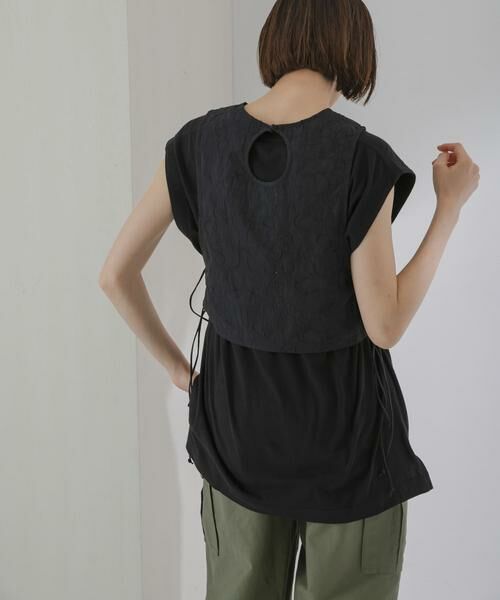 KBF / ケービーエフ ベスト | 刺繍サイドリボンベスト | 詳細13