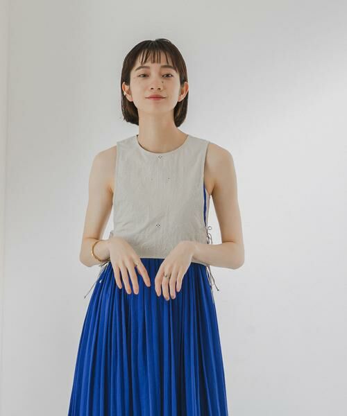 KBF / ケービーエフ ベスト | 刺繍サイドリボンベスト | 詳細17