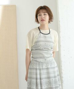 KBF / ケービーエフ キャミソール・チューブトップ | エスニック柄ホルターネックキャミソール