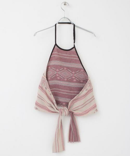 KBF / ケービーエフ キャミソール・チューブトップ | エスニック柄ホルターネックキャミソール | 詳細9