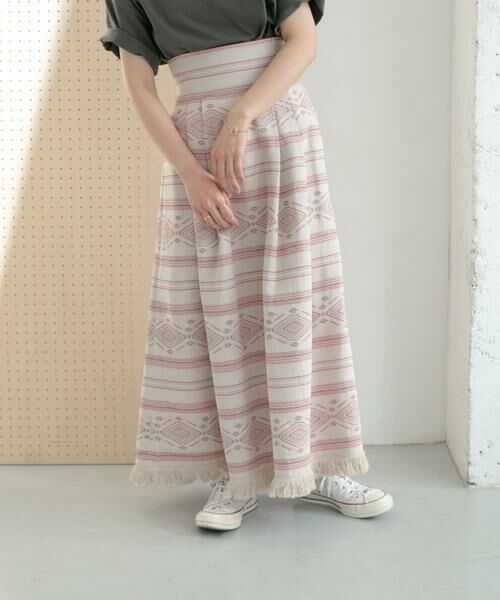 KBF / ケービーエフ スカート | エスニック柄ボリュームスカート | 詳細1