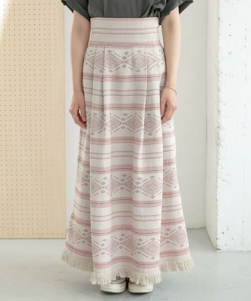 KBF / ケービーエフ スカート | エスニック柄ボリュームスカート | 詳細3