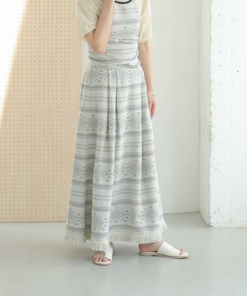 KBF / ケービーエフ スカート | エスニック柄ボリュームスカート | 詳細11