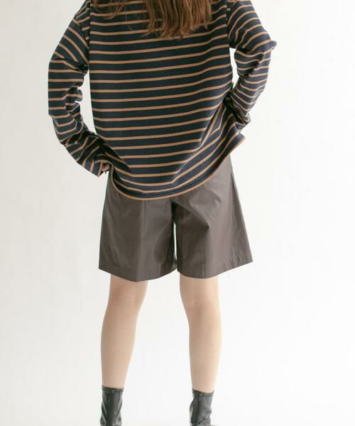 KBF / ケービーエフ ショート・ハーフ・半端丈パンツ | ハイウエストコーティングショートパンツ | 詳細8