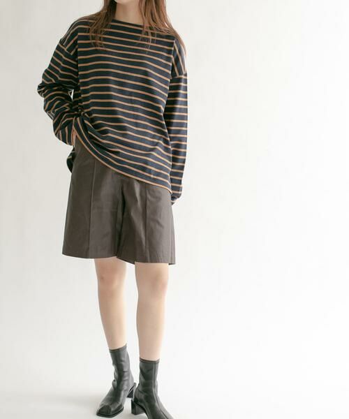 KBF / ケービーエフ ショート・ハーフ・半端丈パンツ | ハイウエストコーティングショートパンツ | 詳細9