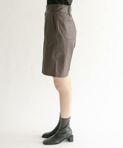 KBF / ケービーエフ ショート・ハーフ・半端丈パンツ | ハイウエストコーティングショートパンツ | 詳細12