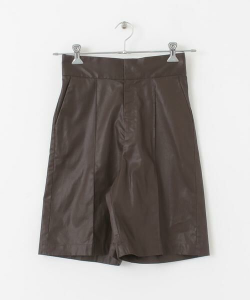KBF / ケービーエフ ショート・ハーフ・半端丈パンツ | ハイウエストコーティングショートパンツ | 詳細14