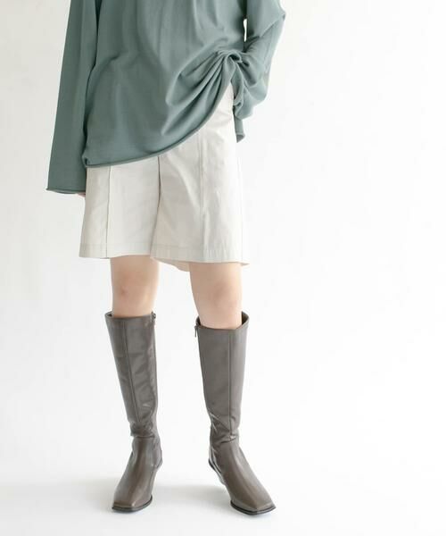 KBF / ケービーエフ ショート・ハーフ・半端丈パンツ | ハイウエストコーティングショートパンツ | 詳細19