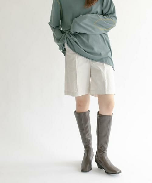 KBF / ケービーエフ ショート・ハーフ・半端丈パンツ | ハイウエストコーティングショートパンツ | 詳細20