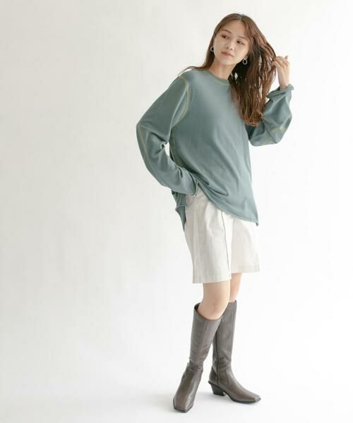 KBF / ケービーエフ ショート・ハーフ・半端丈パンツ | ハイウエストコーティングショートパンツ | 詳細21