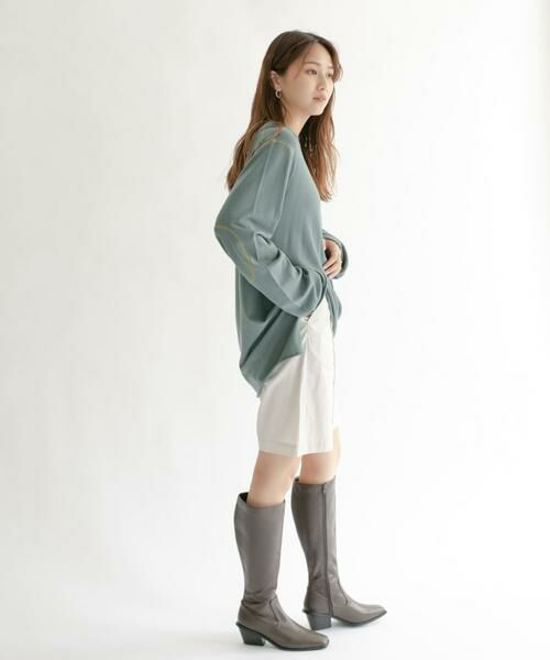 KBF / ケービーエフ ショート・ハーフ・半端丈パンツ | ハイウエストコーティングショートパンツ | 詳細22