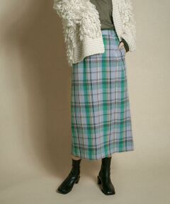 KBF / ケービーエフ スカート | チェックIラインミディスカート