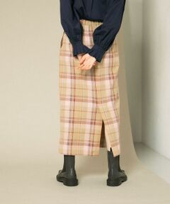 KBF / ケービーエフ スカート | チェックIラインミディスカート