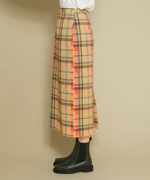 KBF / ケービーエフ スカート | チェックIラインミディスカート | 詳細7