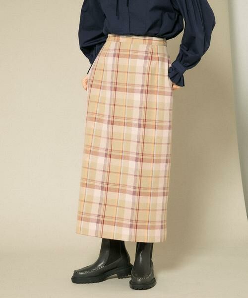 KBF / ケービーエフ スカート | チェックIラインミディスカート | 詳細22