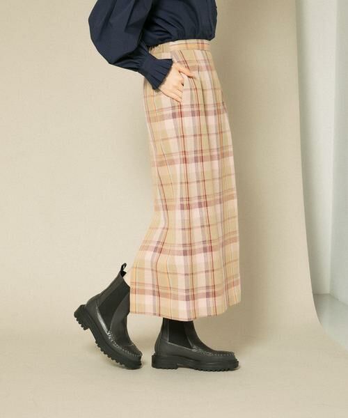 KBF / ケービーエフ スカート | チェックIラインミディスカート | 詳細23