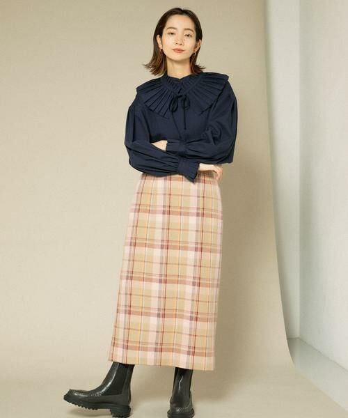 KBF / ケービーエフ スカート | チェックIラインミディスカート | 詳細24
